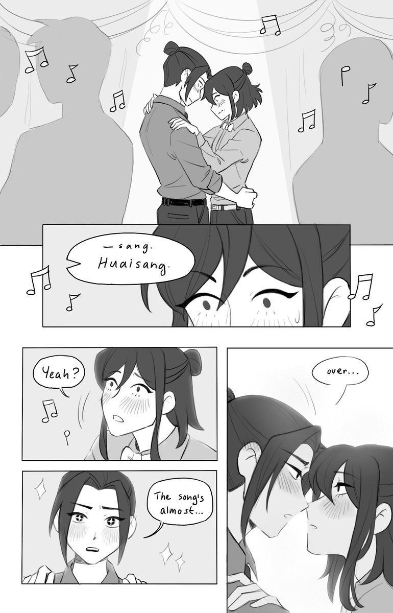 day 11 of #SangchengMonth2020 is modern school au so here's 4 pages of sangcheng at prom ??? 