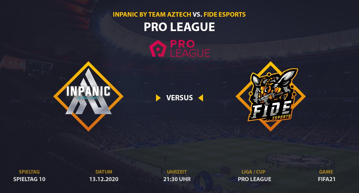 Morgen geht es für unsere Jungs vom Fifa ProClub Team in der #LPL und #proleague weiter. 

🎮 20:30 Uhr vs. New Generation (Luxor Pro League)
🎮 21:00 Uhr vs. @TeamgeistCF (ProLeague)
🎮 21:30 Uhr vs. @inpanicclub (ProLeague)

#hfgl #Matchday #befide