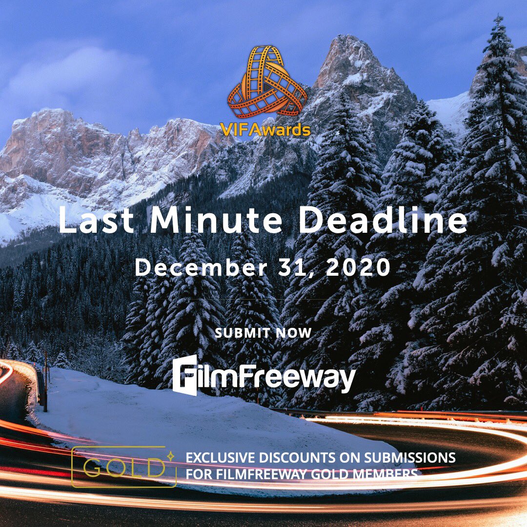 This is your last chance to enter our Winter 2020 Season! ❄️December 31, 2020❄️ Link in Bio!  #VIFAwards