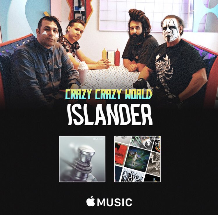 THANK YOU to @suzytothec for featuring “Crazy Crazy World” on #NewInRock and #BreakingHardRock! Go listen now on @AppleMusic @Sting