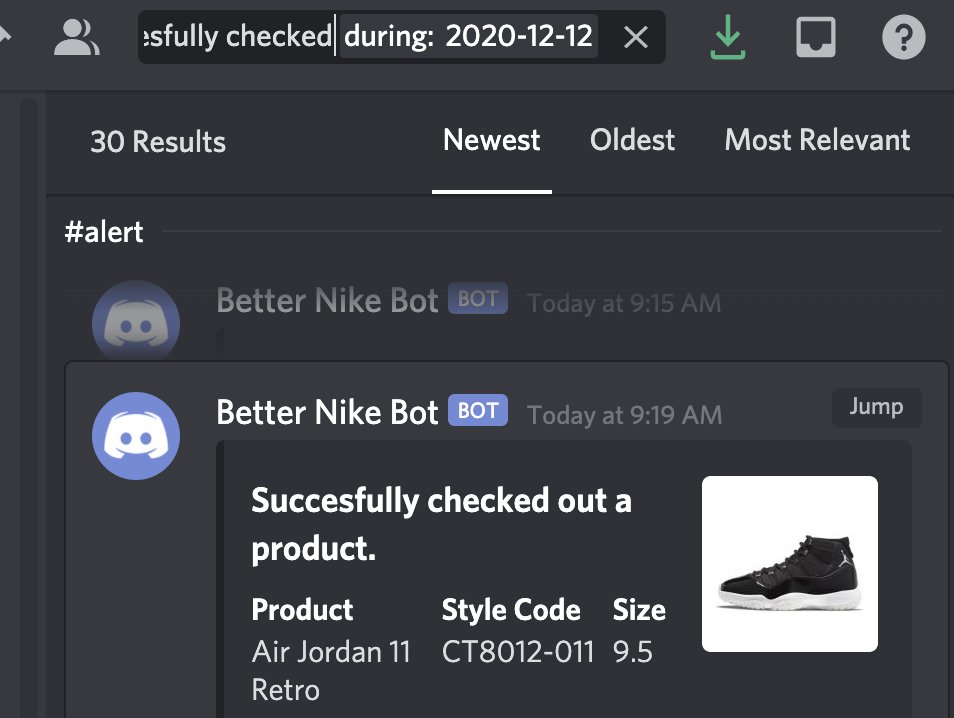 nike shoe bot twitter