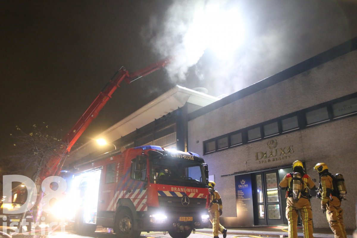Melding brandweer Rubensstraat inzake middelbrand