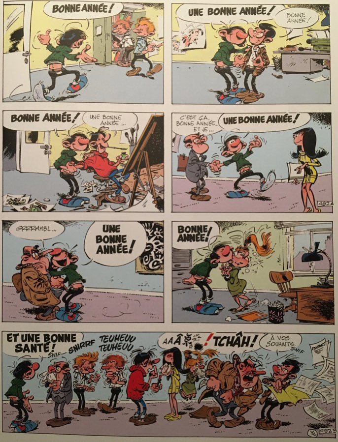 deveze_d's tweet image. Gaston #lagaffe dans une œuvre d’anticipation #COVID19 !