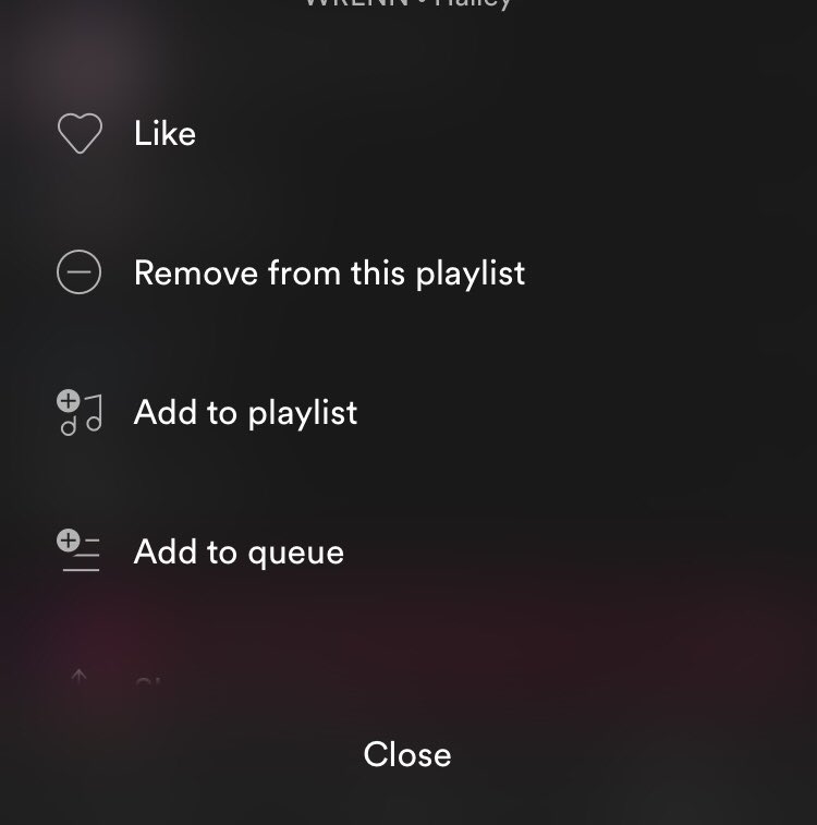 sinlimite2893's tweet photo. @SpotifyCares  @SpotifyUSA Don’t put the “remove from playlist” so far up here. Its easy to accidentally remove my favorite songs from my own playlists. https://t.co/AUyuoDywey