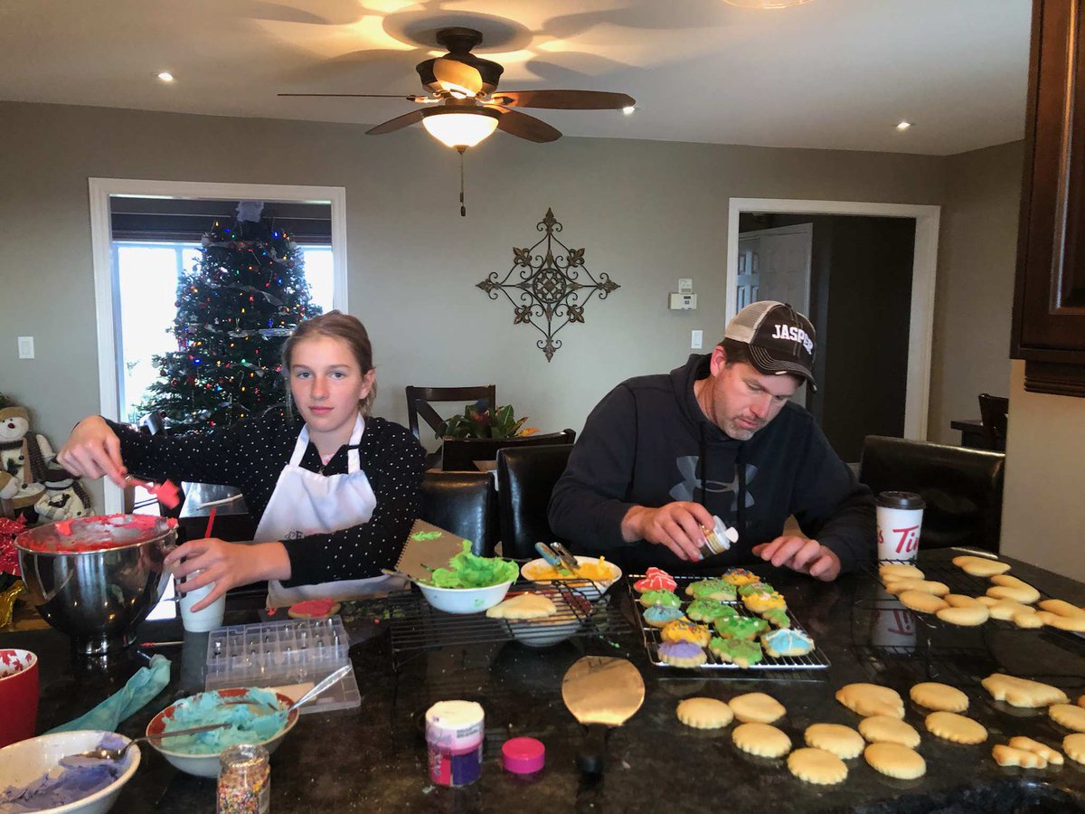 Making Christmas cookies on a dreary day with my precious, but sassy daughter. 🙂
