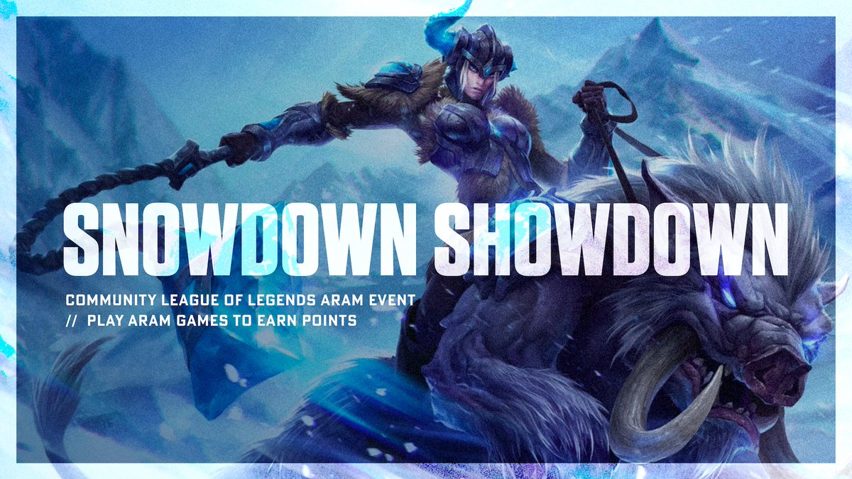 AirForceGaming's tweet photo. Need a weekend getaway? Take a trip to Howling Abyss! โ๏ธ๐
Our League of Legends community is hosting an all-month-long ARAM leaderboard event where you earn points just for playing games. Stop by our Discord to find a lobby and join the fun!
https://t.co/0Y2xFWGJC6 https://t.co/quGzmUHbay