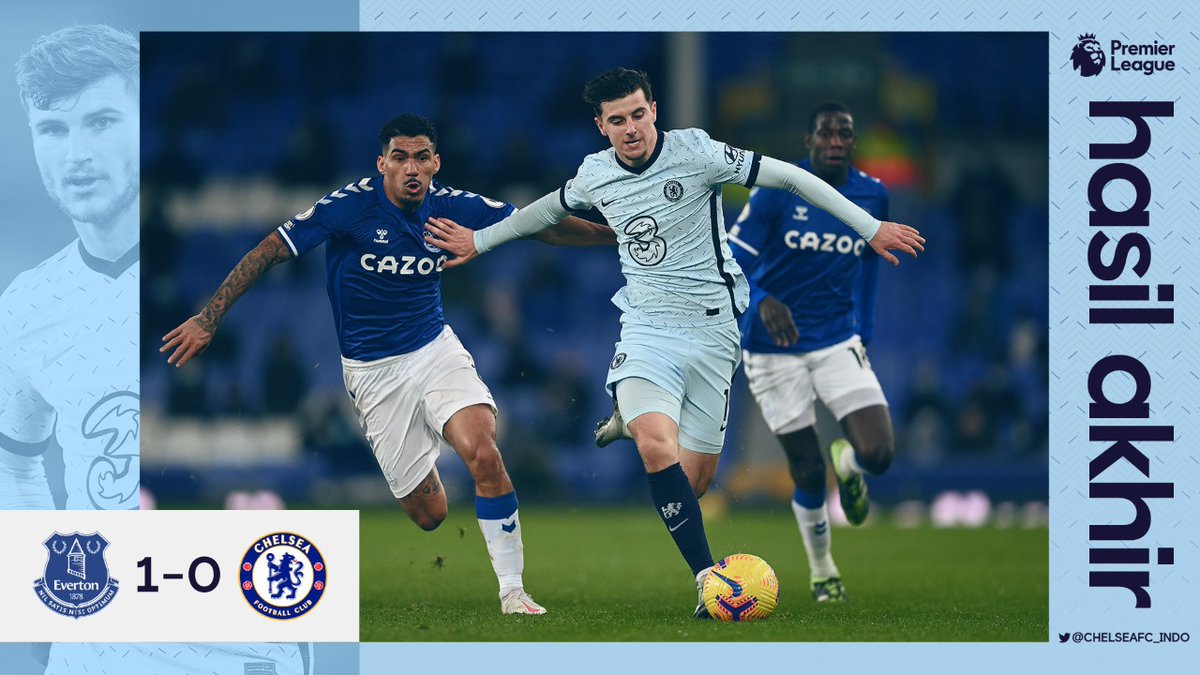 chelseafc_indo's tweet photo. Waktu penuh. The Blues gagal raup poin penuh di Goodison Park.

#EVECHE #CFCIndo https://t.co/L8AeYg22zC