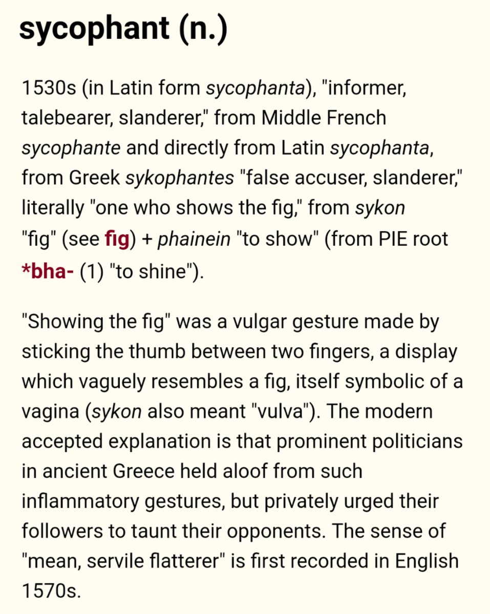 larva marsh haul (@hlafdigelaura) on Twitter photo The first time I read this word was in <a href="/Obertskye/">Obert Skye</a> 's Leven Thumps series. Who knew it had such a crude origin! (From etymonline.com)
#etymology The first time I read this word was in <a href="/Obertskye/">Obert Skye</a> 's Leven Thumps series. Who knew it had such a crude origin! (From etymonline.com)
#etymology