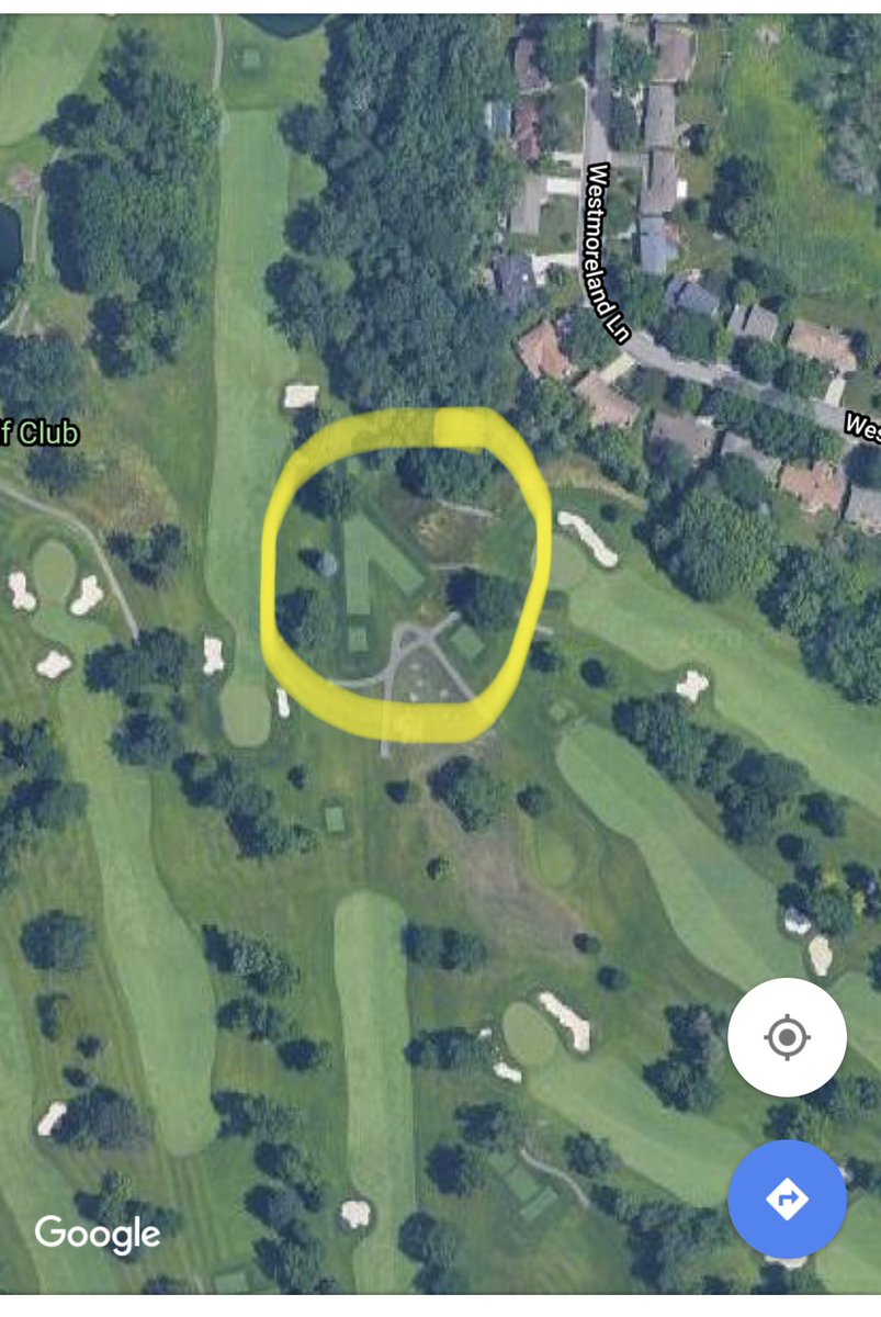 jeffshelman's tweet image. No. 8 and No. 12 at Minneapolis Golf Club (Park/Ross) share a tee box.