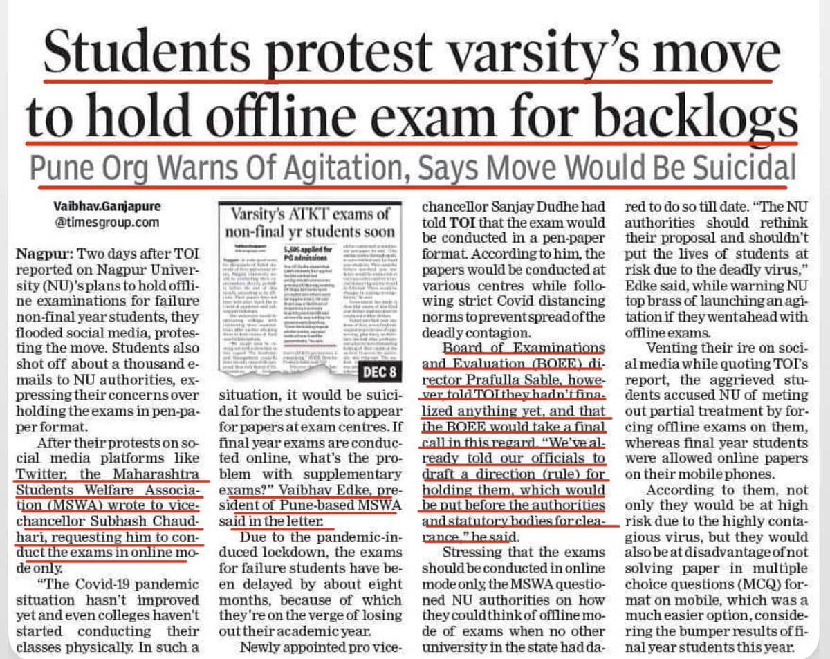 mswaofficial's tweet photo. #RTMNU ATKT #EXAMS 
===========================
@edke_vaibhav @samant_uday @prajaktdada @vaibhavgTOI @TOIIndiaNews @vrNagpur @FinalStudents @Rtmnuonline https://t.co/NoHiHM7EpC
