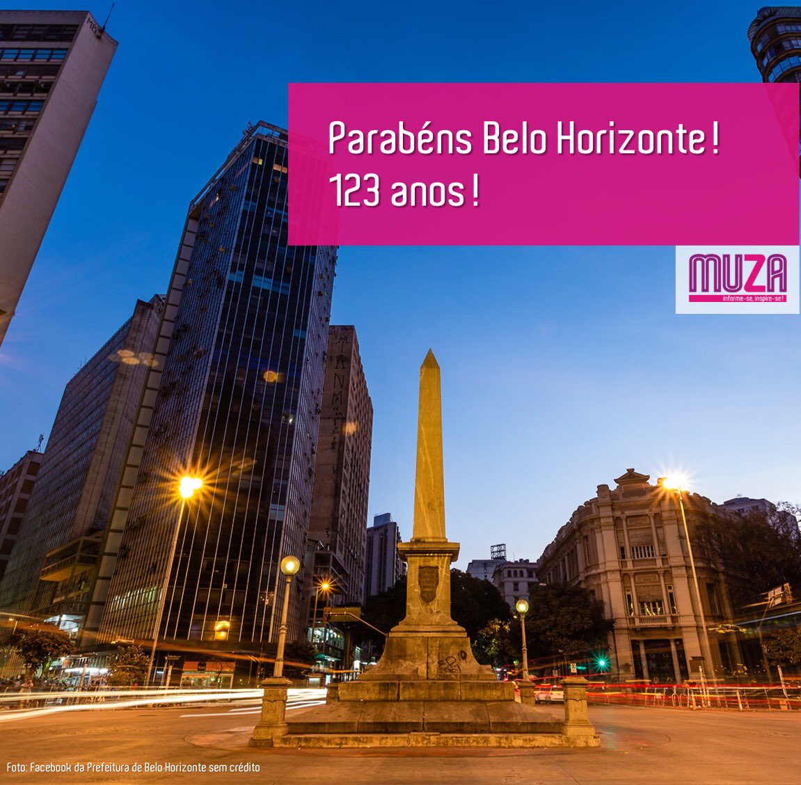 Muzasite's tweet photo. Hoje é o dia de Belo Horizonte: nossa cidade inspiração! 

Parabéns BH pelos seus 123 anos, celebrados neste 12 de dezembro de 2020. 

#bh #bh123anos #parabensbh #parabénsbh #belohorizonte 

Foto: Facebook da Prefeitura da Belo Horizonte sem crédito @prefeiturabh https://t.co/wRBiLKjRcp