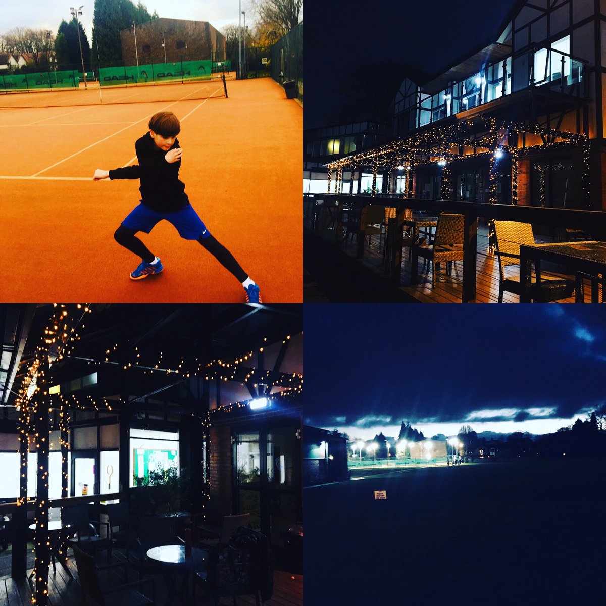 Tennis in December.