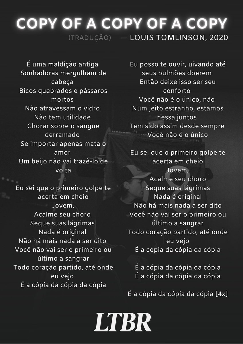 Louis Tomlinson Brasil on X: 🎵 • Letra e tradução de The