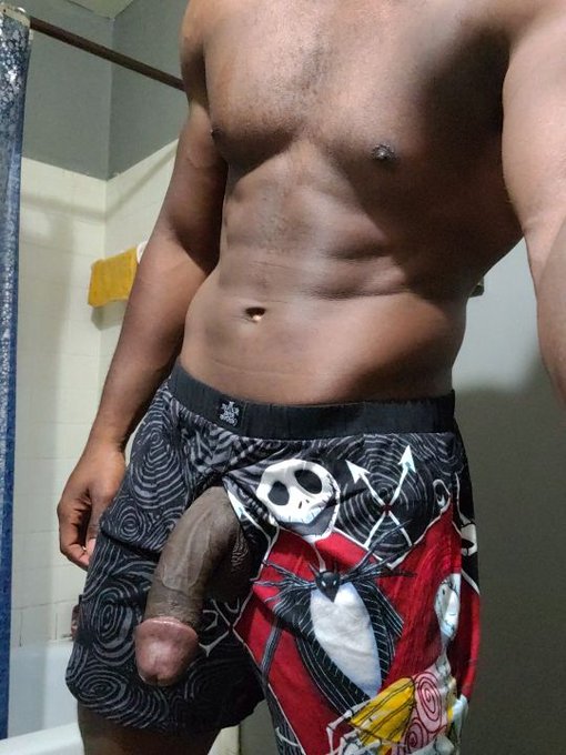 Hotwife sent me a pic of these boxers. Had to get them since I like nightmare before Christmas 🎄of course<a href="/tag/bbc"class="tags"><span>#bbc</span></a>