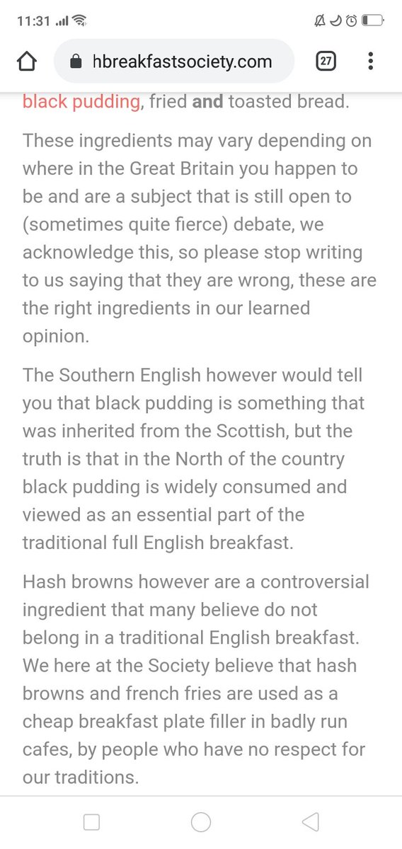 If you're interested in the history of cooked breakfasts, the English Breakfast Society website is a crack up 