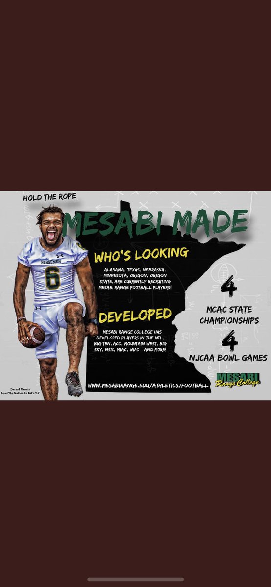 nvmba7_'s tweet photo. Happy to say I have committed To Mesabi Range CC 💚 @FASGrindTime @NorsemanFootbal #LetsRockOut 💯 https://t.co/4cGfCEkPlx
