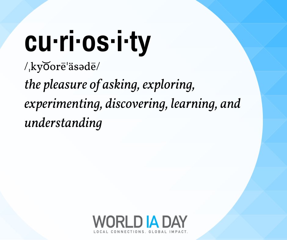 This year's theme is CURIOSITY! As information architects, we encourage others to explore, understand, and be curious about our own and others' discovery strategies. Stay tuned for more! 🙌📢

#WIAD21 #WIADToronto