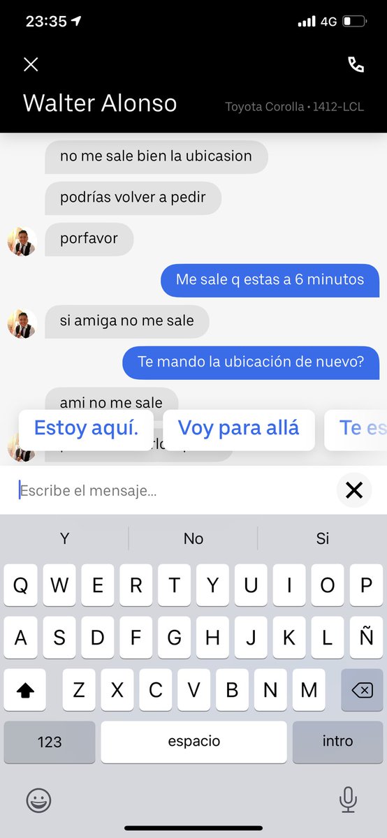 koketeruiz's tweet photo. @Uber_ES sois una vergüenza tener conductores que te cojen un viaje solo para pedirte q lo canceles!!! IMPRESENTABLES https://t.co/rHs6tYy467