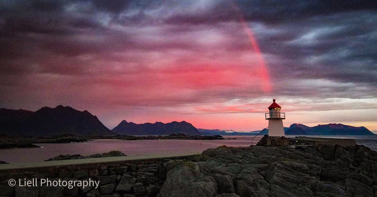 Midnight Sun in Lofoten Islands, Norway. Drone photo by <a href="/tliell/">Thorbjorn Liell</a> <a href="/visitnorway/">Visit Norway</a> <a href="/IrlEmbOslo/">Ireland in Norway</a> <a href="/Northern_Norway/">Northern Norway</a>