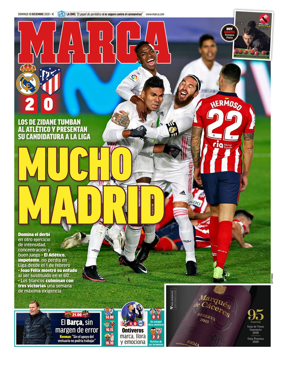 marca's tweet photo. #LaPortada 'Mucho Madrid' https://t.co/GTmckjRYCl