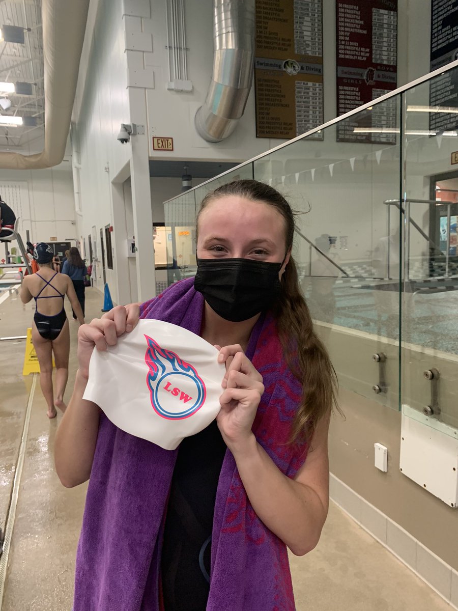 Senior Abigail Moore with an auto state cut in the 100 yd. Breaststroke today at the LSR7 invite!!! Way to go!!!