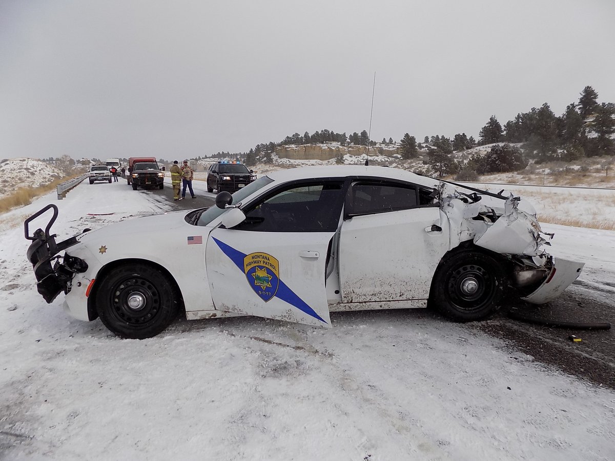 1/2 Today, Sgt Beehler’s patrol car was struck by a passing semi. He was in the car, parked on the shoulder, and had emergency lights activated while he investigated a separate crash. He was transported to the hospital but has already been released. He suffered minor injuries.