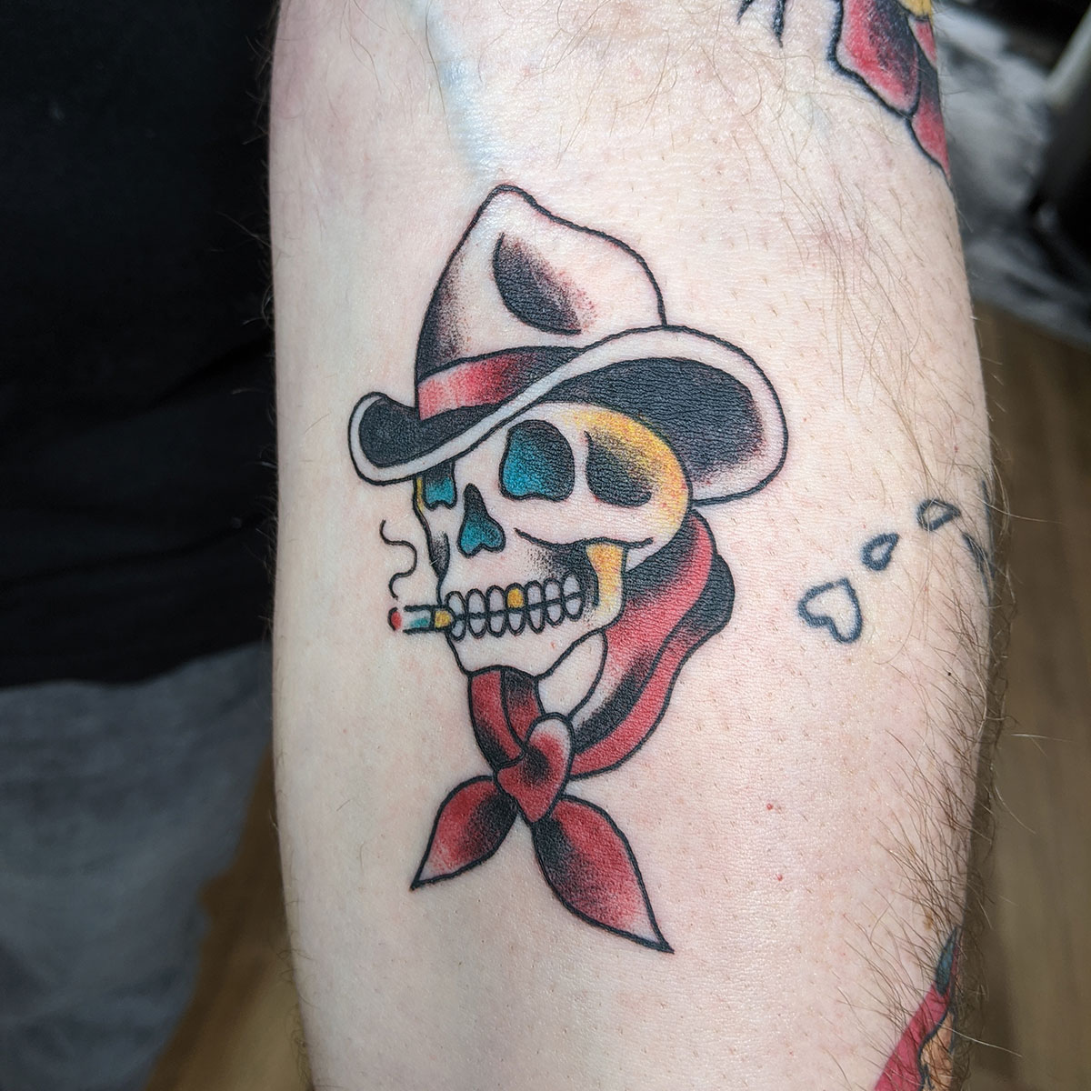 American Classic Tattoo And Body Piercing Brian awkwardtattooer Laying  Down Some Cowboy Skull Brian Works Thursfri 510 And Sat Come In To See  Him Or Hit Up The DMs  xn90absbknhbvgexnp1ai443