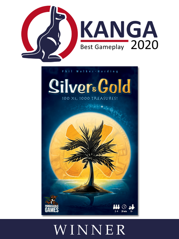 KangaAwards's tweet photo. Best Gameplay goes to Silver &amp; Gold. The Judges were impressed by the games simplicity, and how that promotes some surprisingly weighty decision making. Australian involvement comes from Phil Walker-Harding, the games designer. https://t.co/n1v2hbhAjP
