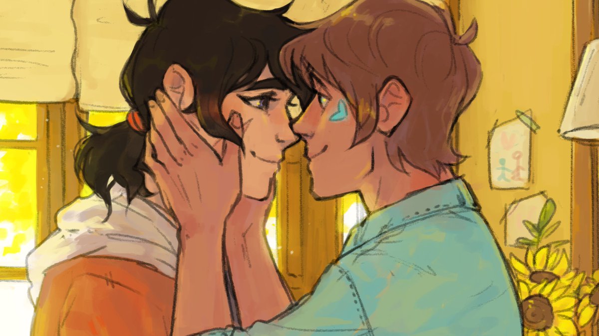 no one:

me: and then Lance holds Keith's face in his hands because he is his whole world - 