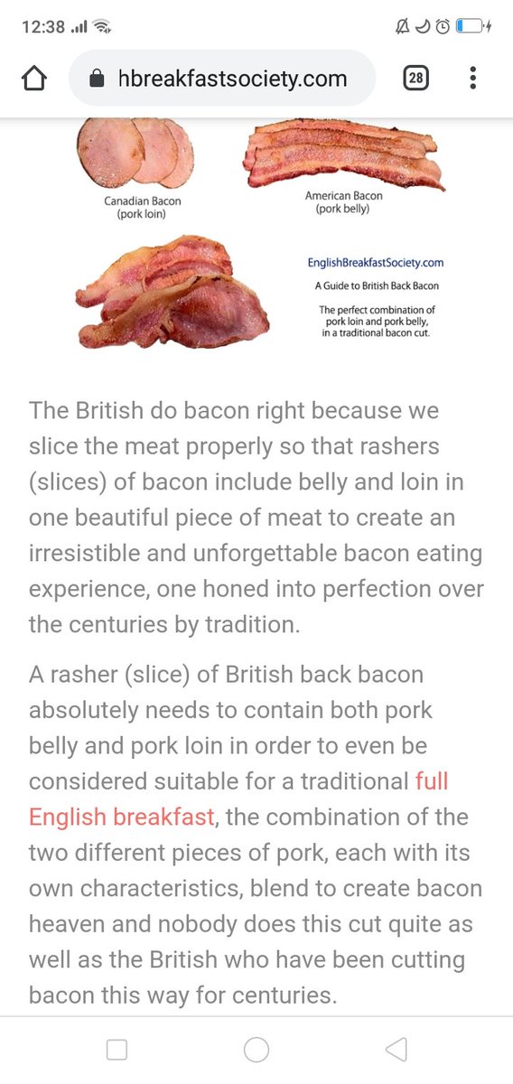 Apparently, no other country has a greater, richer, longer or more intimate relationship with bacon than the UK, and this is very important when choosing ingredients for your cooked English breakfast