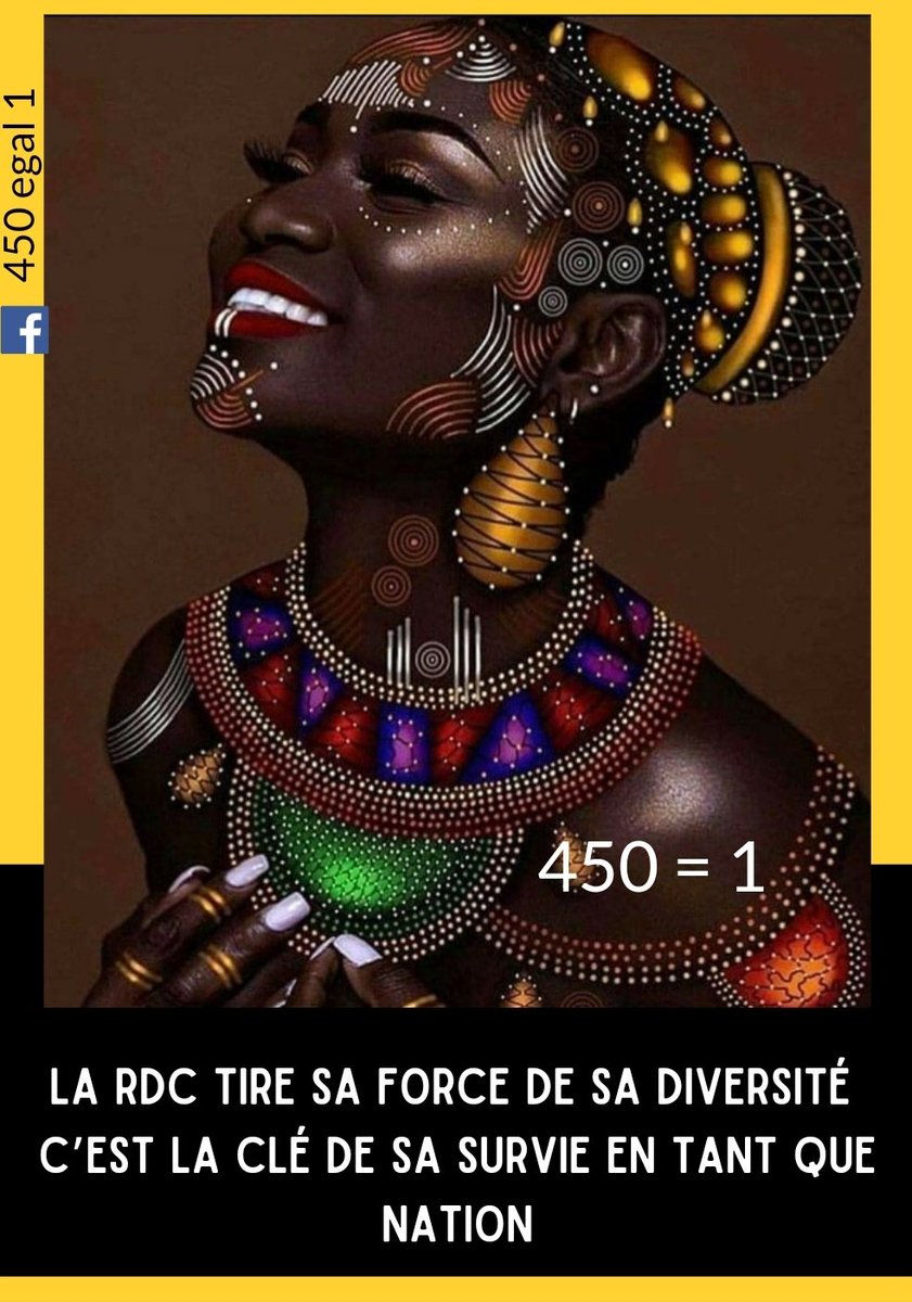 450 = 1
La RDC tire sa force de sa diversité 
C'est la clé de sa survie en tant que nation
#congolais #congo #rdcongo <a href="/TopCongo/">TOP CONGO FM</a> <a href="/LFUTCFM/">Redaction TOP CONGO</a> <a href="/Zoom_eco/">Zoom Eco</a> <a href="/actualitecd/">ACTUALITE.CD</a> <a href="/7sur7_cd/">7SUR7.CD</a>