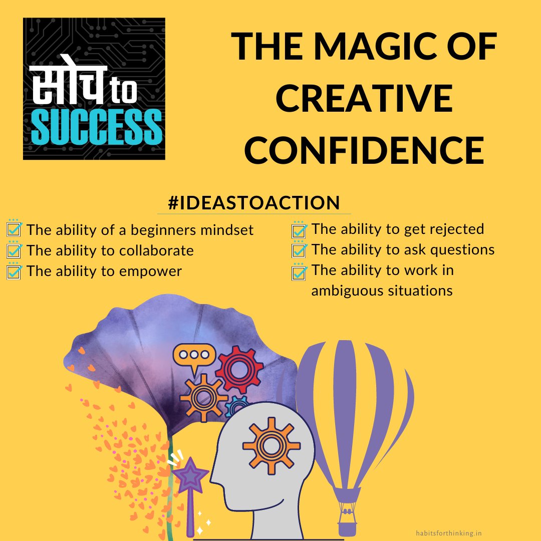 moneycontrolcom's tweet photo. #MCWeeekendReads | The magic of creative confidence✨

Creative thinking gives birth to ideas, which are vital not only for business but also for day-to-day life, writes @VishakhaSingh.

Read 👉 https://t.co/KMAimFjDvv

#Creative #WeekendReads #SochToSuccess #SuccessTips https://t.co/ryiqnsPXHp
