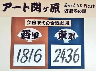どうやら #アート関ヶ原 3日目の集計では東軍が大きく引き離しにかかったもよう!投票は今日まで!ぜひぜひオンライン投票ご参加くださいー
https://t.co/CPDt1vv3ZT

作品のお問い合わせは
#福屋八丁堀本店 7階美術画廊
TEL:082-246-6111(代)まで。
会期:〜12/16(水) 