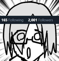 OOOOOO
2000!!!!!
WE ACTUALLY HIT 2000!!!!
THANK YOU EVERYONE!!!!!!!!!!! 