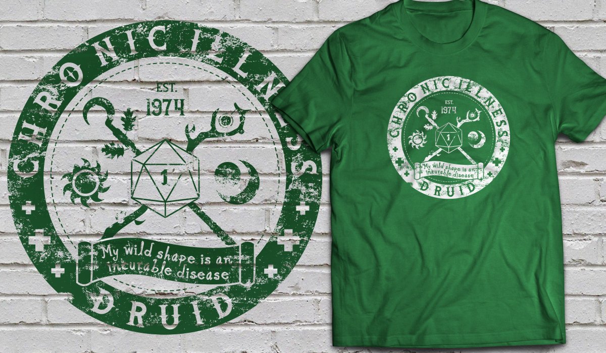 allisonexander's tweet photo. Chronic Illness Druid, Fighter, and Monk t-shirts are now available! https://t.co/cwllqbf1Za #tshirts #chronicillness #spoonie #disabilityapparel #dnd #dungeonsanddragons #monk #fighter #druid https://t.co/p9EDNxe7IK