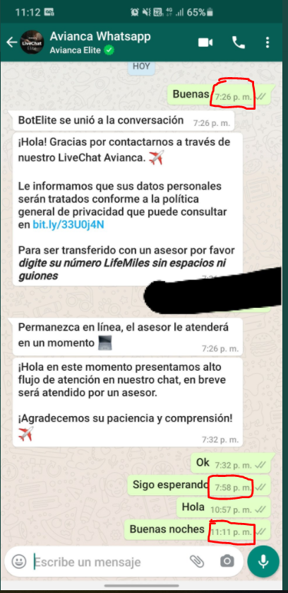 hinchaverde1's tweet photo. A cuántos de uds. les ha pasado algo similar?: Contactan a @Aviancaescucha por twitter, por facebook messenger, o por el Whatsapp para usuarios "Elite", les responde un bot (Robot) y nunca solucionan nada! https://t.co/kS8MJc45M9