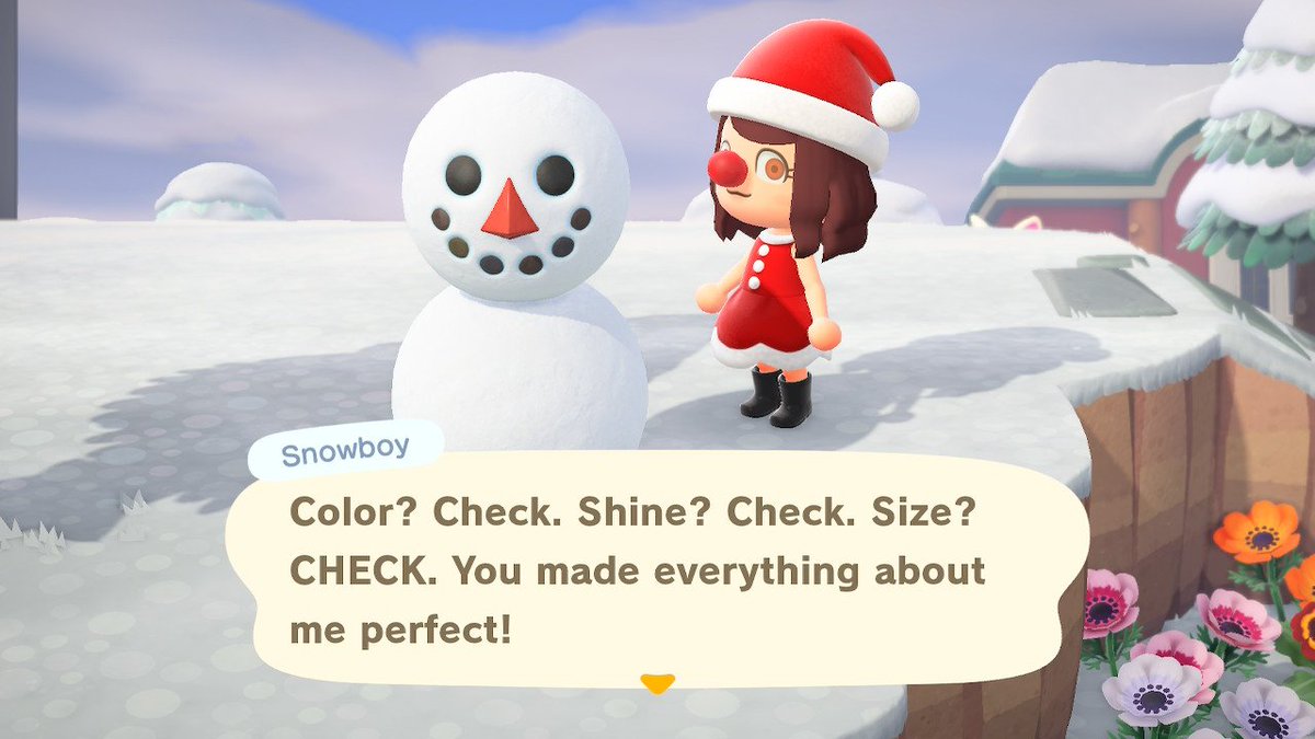 iishaa18's tweet photo. The perfect snowman! #ACNH #ACNHSNOWMAN https://t.co/Nef8aZR7kw