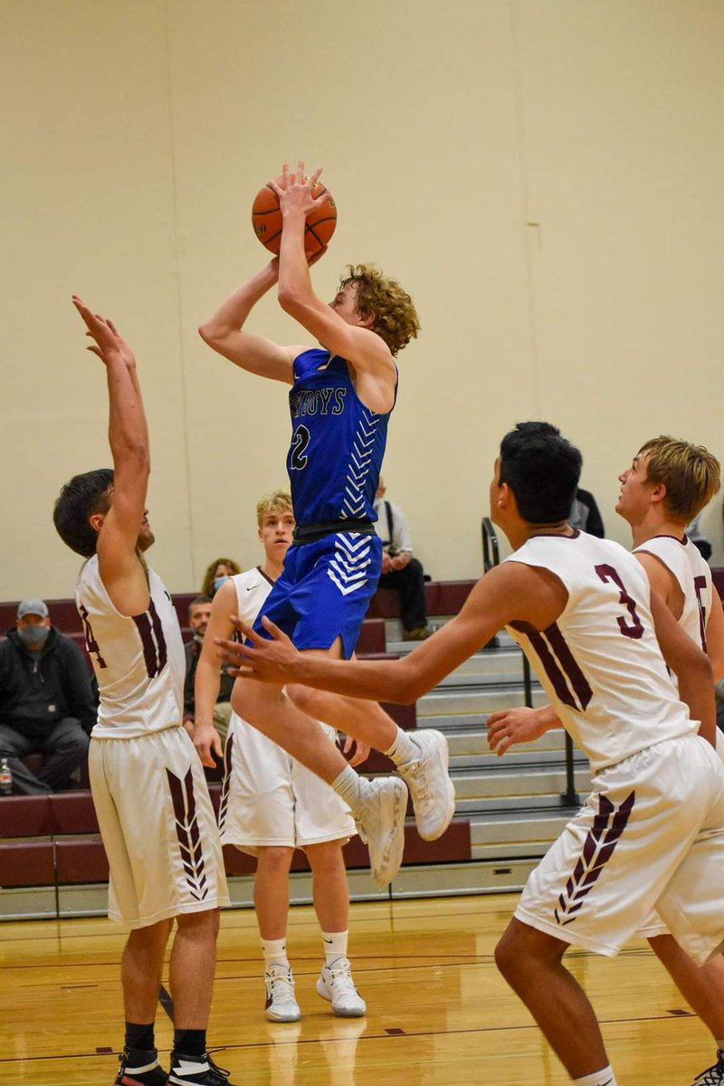 coyotedoc3's tweet photo. First basketball game last night for @Tanner_miller4. Great job and great win for the cowboys.  Way to battle back boys!! https://t.co/Nb1gkHv42C