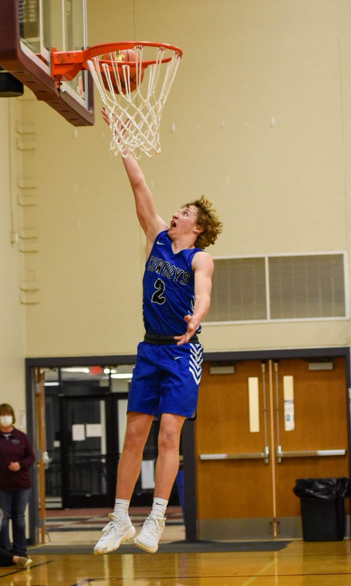 coyotedoc3's tweet photo. First basketball game last night for @Tanner_miller4. Great job and great win for the cowboys.  Way to battle back boys!! https://t.co/Nb1gkHv42C