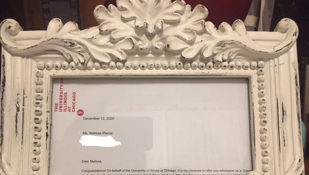 Lastly, you know I printed out the acceptance letter and framed it - because fuck if anyone is going to tell me I’m not good enough to do a thing.