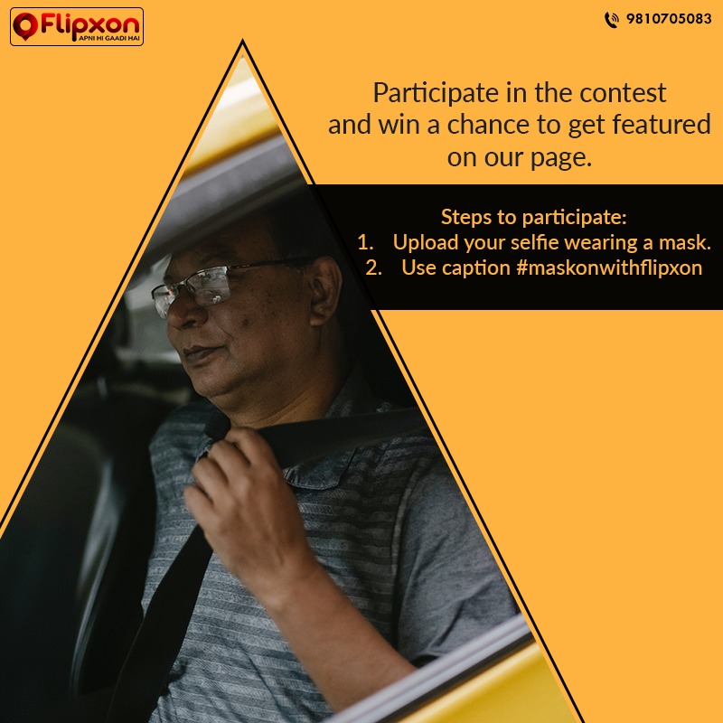 FlipxonCabs's tweet photo. Stay safe and healthy and promote wearing masks. Participate in this social cause with us. Remember that you only have to use this hashtag #maskonwithflipxon
.
.
.
Download Rider App Link:- https://t.co/0fxKLJGDEK
.
#Flipxon #taxibookingapp #bookingcab #Apnigaadihai #Cab https://t.co/7vPs6YmrJ1