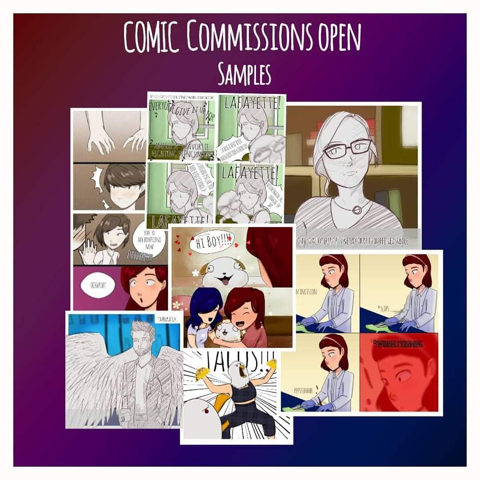 COMIC COMMISSIONS

Howdy Howdy

I can only take a limited amount of commissions since I have a full-time job now

But feel free to contact me if you have comic ideas you wanna make a reality ☺️☺️