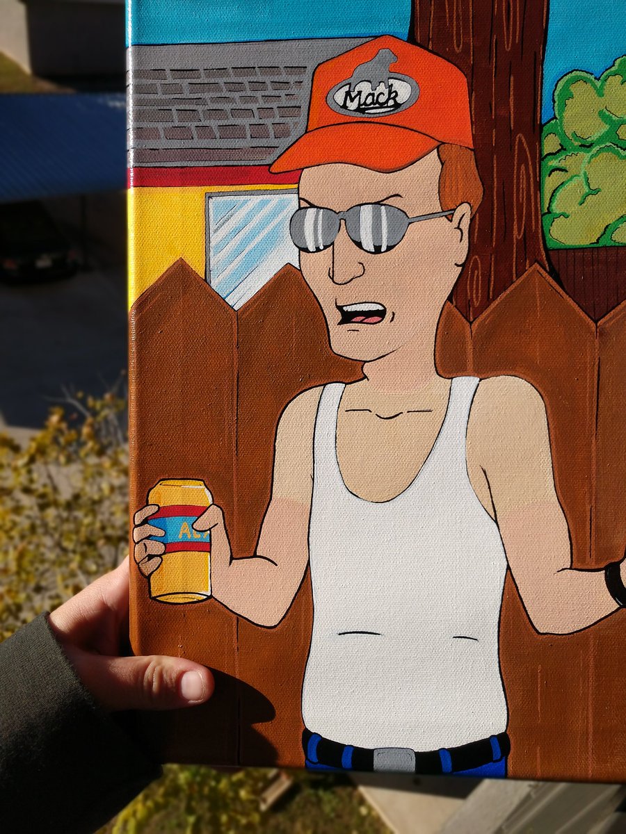 LaneyGreen6's tweet photo. Just finished this commissioned Painting! 'Dale Gribble' 11x14 acrylic painting
#kingofthehill #dale #dalegribble
#arlentexas #texas #koth #texasanime #acrylicpainting #originalart #customart #commissions https://t.co/4ztmRxUCIm