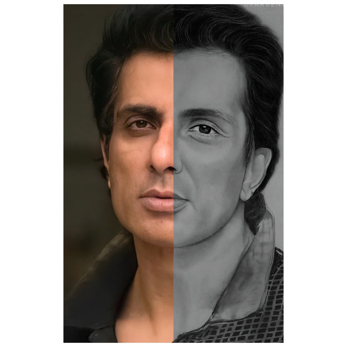 ArtsFarben's tweet photo. Reference v/s Drawing
.
In frame @SonuSood ❤️
.
#ManOfTheYear
#therealsuperhero
. https://t.co/T5569UxJ7m