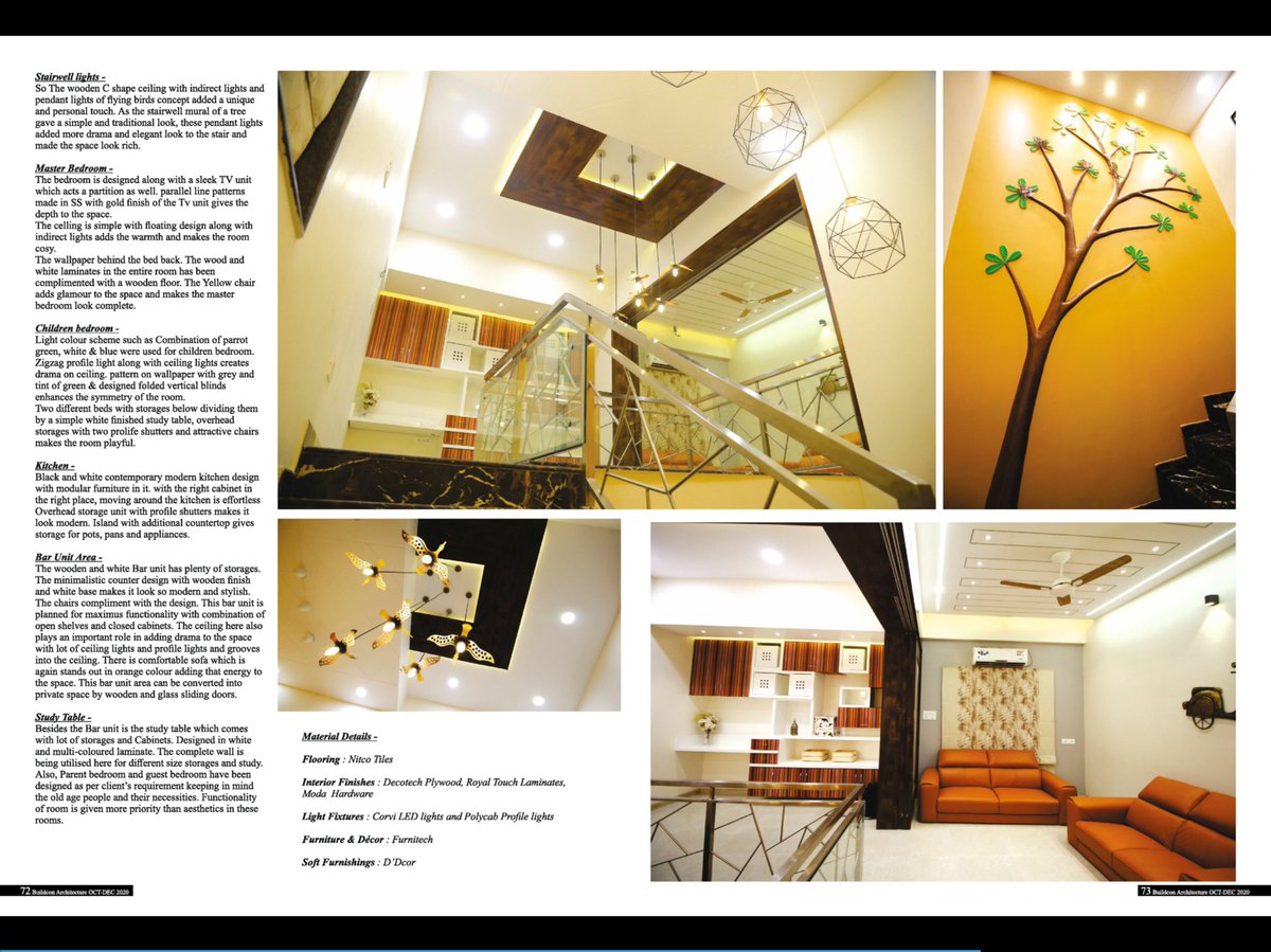 NmdInteriors's tweet photo. cover page place in Buildcon Architecture magazine for Oct - dec 2020 edition along with project published in the magazine #nmdinteriors #interior #nirajmehta #homedesign https://t.co/DkBdVbOhMi