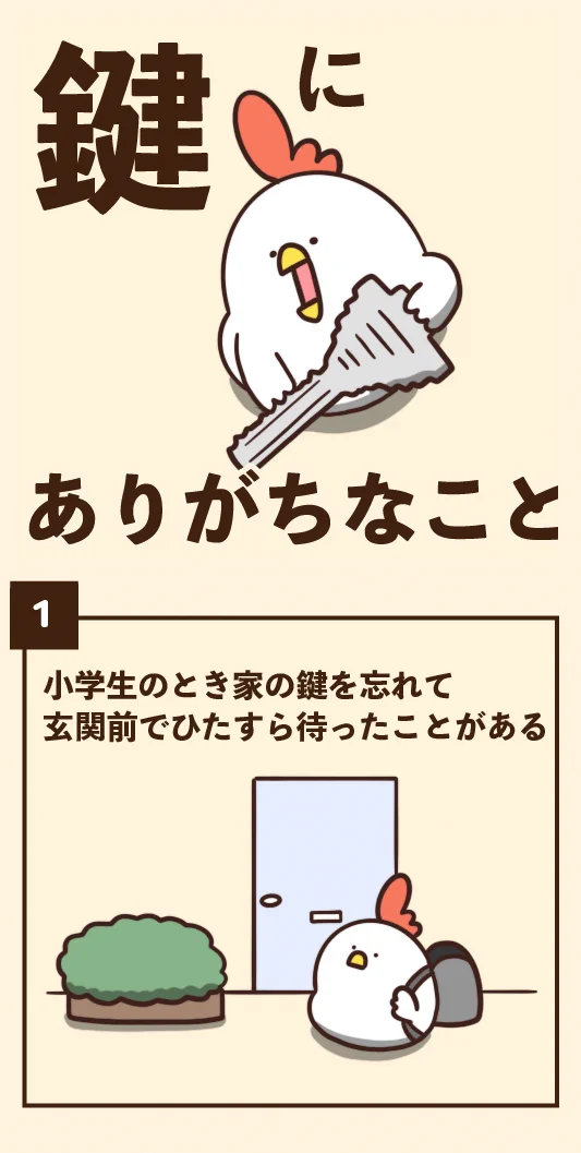 みんな一度は経験している？鍵にありがちなことまとめwww