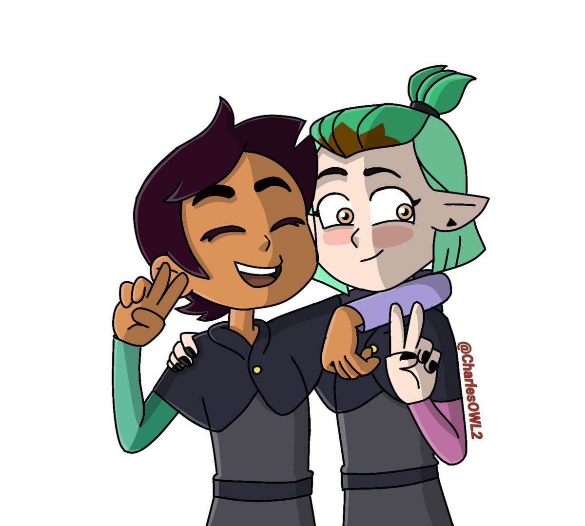 CharlesOWL2's tweet photo. My first drawing of Lumity, I just wanted to share it: D
#TheOwlHouse #Lumity https://t.co/DgiRm2DWs5