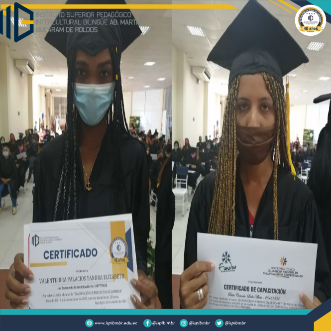 ISTMBR's tweet photo. A través de la firma de convenio de vinculación con la sociedad entre el  @ispibmbr  𝙮 @Fudela_Ecuador, se realiza la graduación simbólica por haber culminado los cursos de capacitación
Inglés. Elaboración de productos de limpieza, Electricidad domiciliaria. https://t.co/VIfmdgElAT
