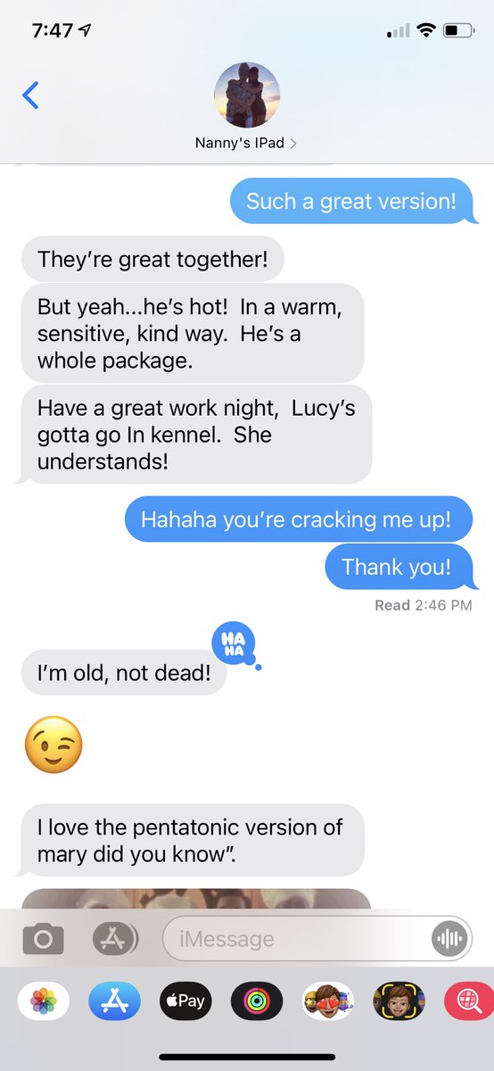 KristenPierce22's tweet photo. Showed my grandmother @carrieunderwood &amp; @johnlegend ‘s new song “Hallelujah”...❤️😂 https://t.co/u8MqIDN3v2