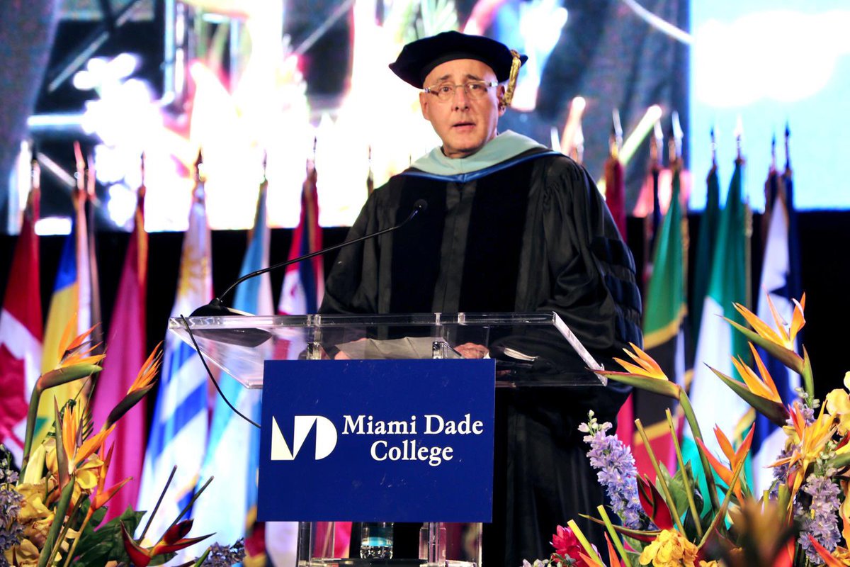 .<a href="/MDCollege/">Miami Dade College</a>, tonight marks my last commencement ceremony as your interim president. It has been an honor serving this community, and I will forever be humbled by this opportunity.

#MDCGrad #BeMDC